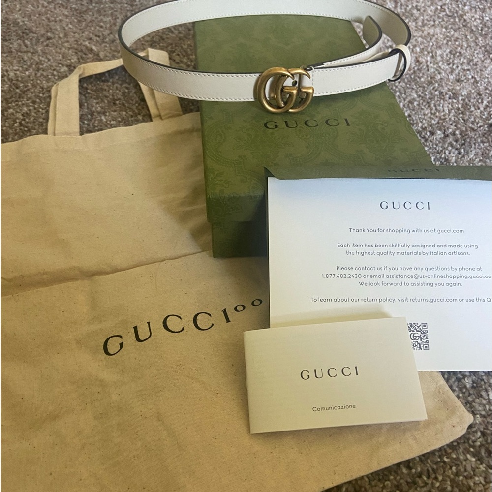 Gucci GG Marmont thin belt